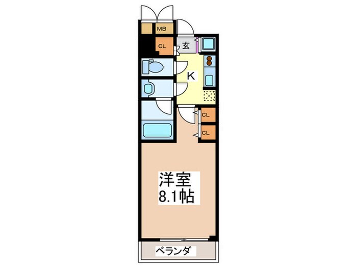 エスティメゾン京橋の物件間取画像