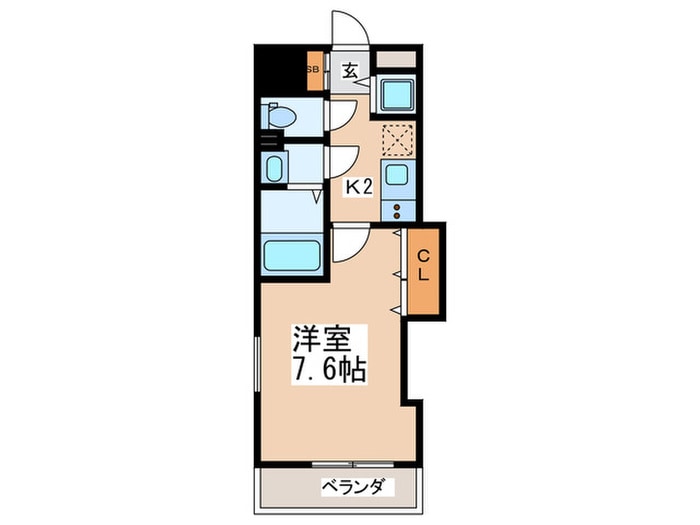 Ｌｕｘｅ玉造Ⅱの物件間取画像