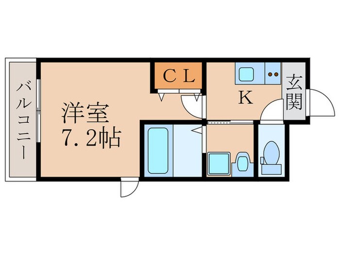 カーサウッドⅡの物件間取画像