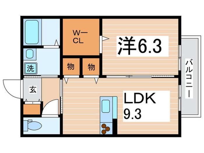 ｱﾙｼｵﾈの物件間取画像