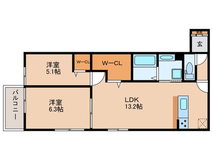 QUBE.２NDの物件間取画像