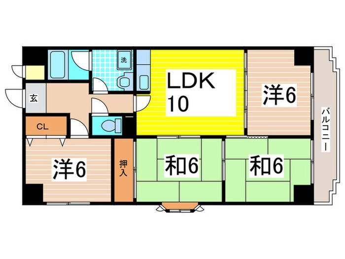 エクステンド藤戸の物件間取画像