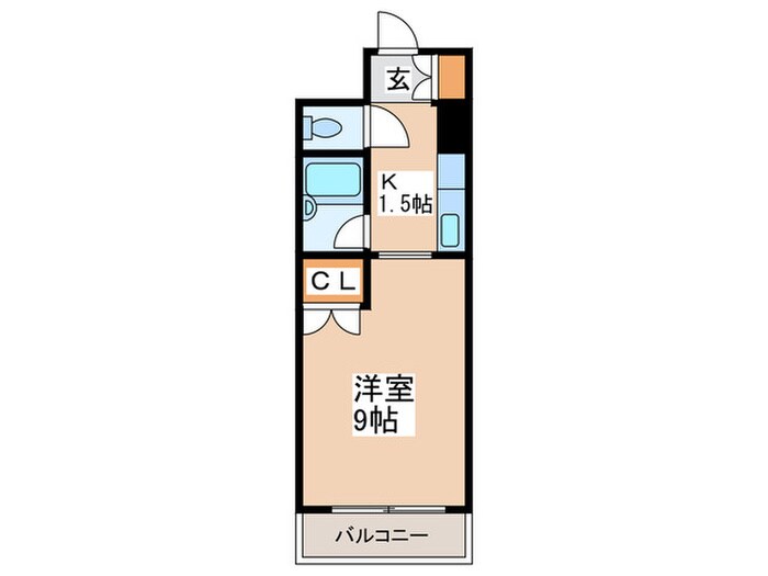 ビバリ－ヒルズ玉出西の物件間取画像