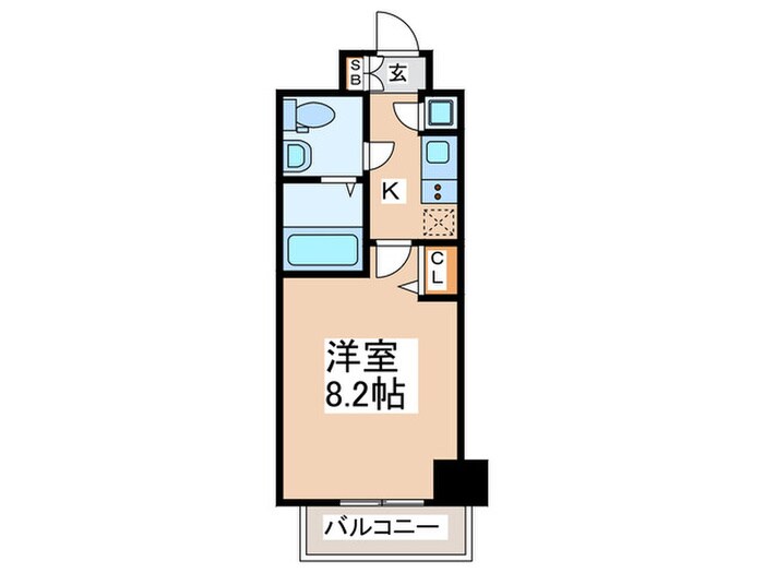 ﾚｼﾞｭｰﾙｱｯｼｭ難波MINAMI‐Ⅲ(1002)の物件間取画像