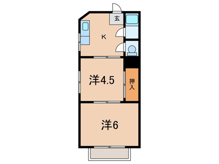 マンションはづきの物件間取画像