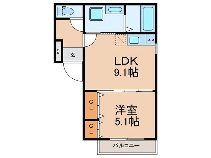 フジパレス今川公園Ⅱ番館の物件間取画像