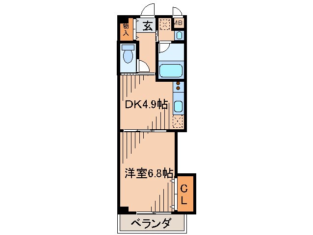 アミティ武庫之荘の物件間取画像