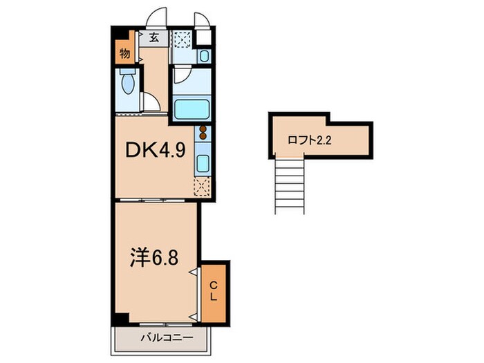 アミティ武庫之荘の物件間取画像