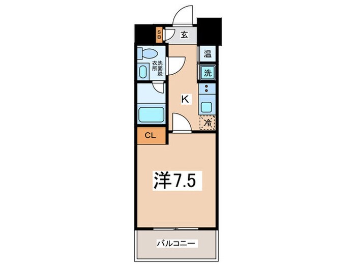 レジデンスナンワの物件間取画像