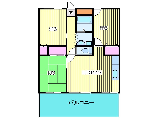 パインブルックアネックスの物件間取画像