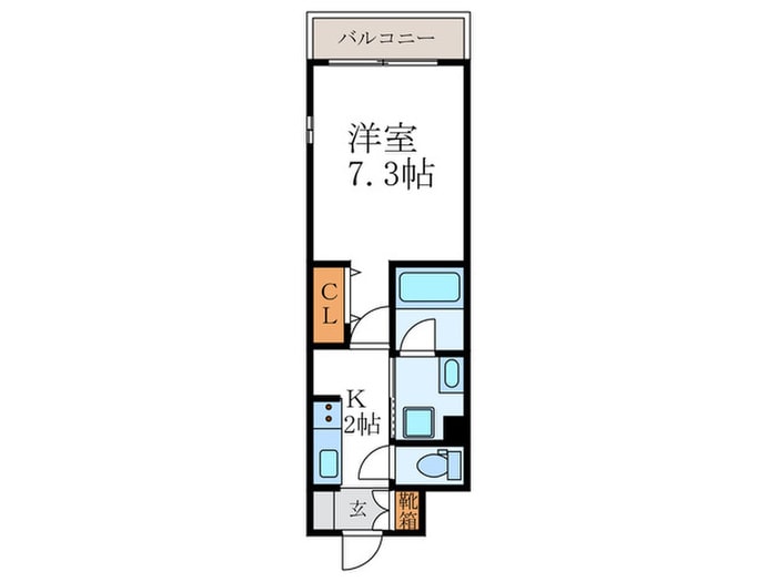 ベラジオ堀川今出川Ⅱ（104）の物件間取画像