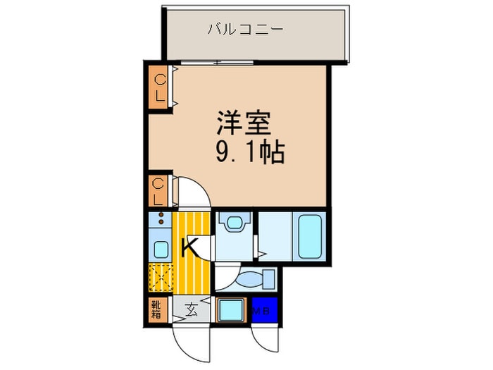 コンフォート花屋町の物件間取画像