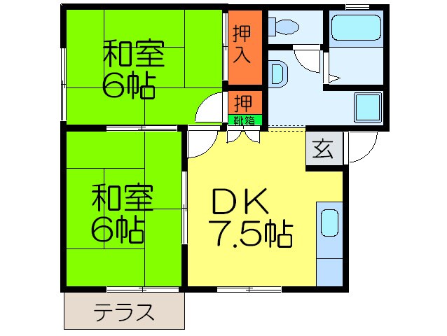 ガーデン・ヒルズの物件間取画像