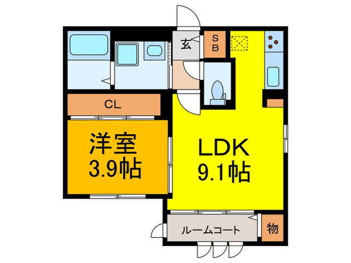 珊瑚の物件間取画像