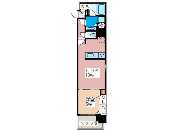 アーバネックス心斎橋Ⅱの物件間取画像