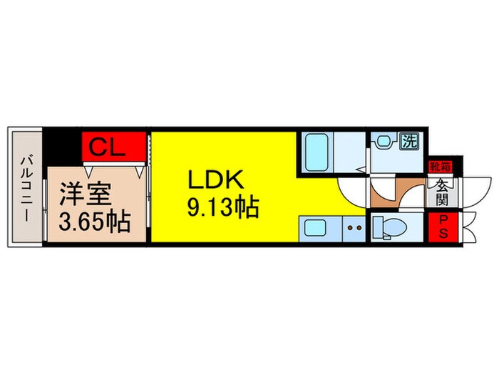 クローバー・メゾン服部の物件間取画像