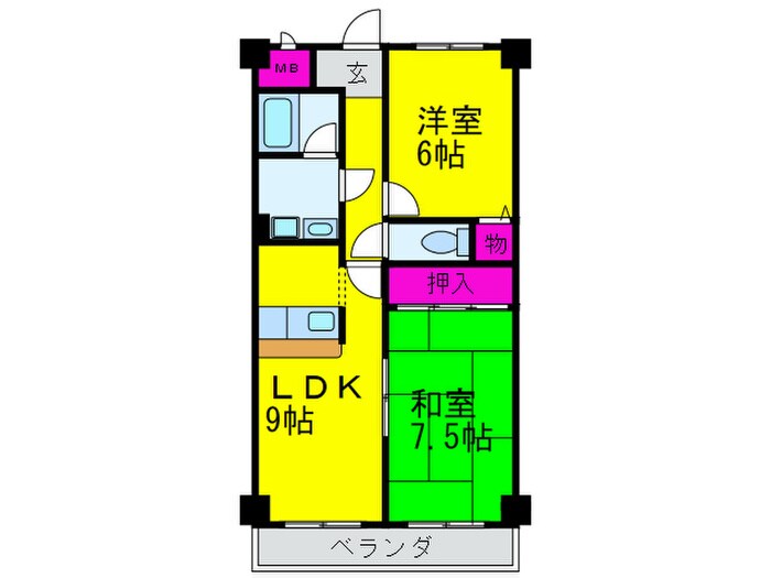 サンクレスト２８の物件間取画像