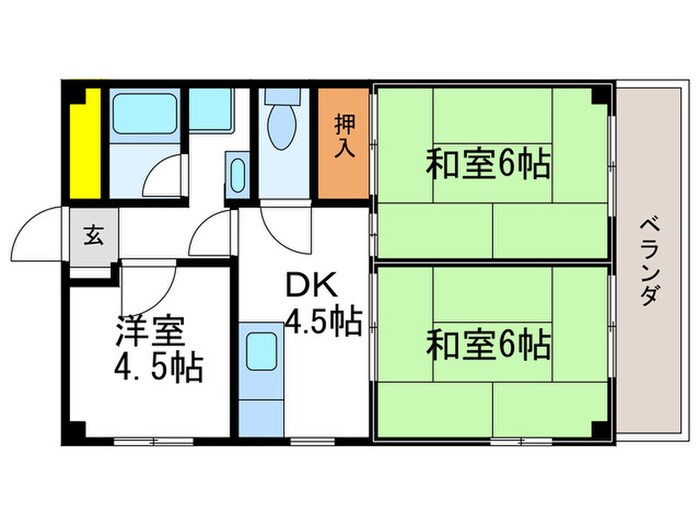 桂フォ－ラムの物件間取画像