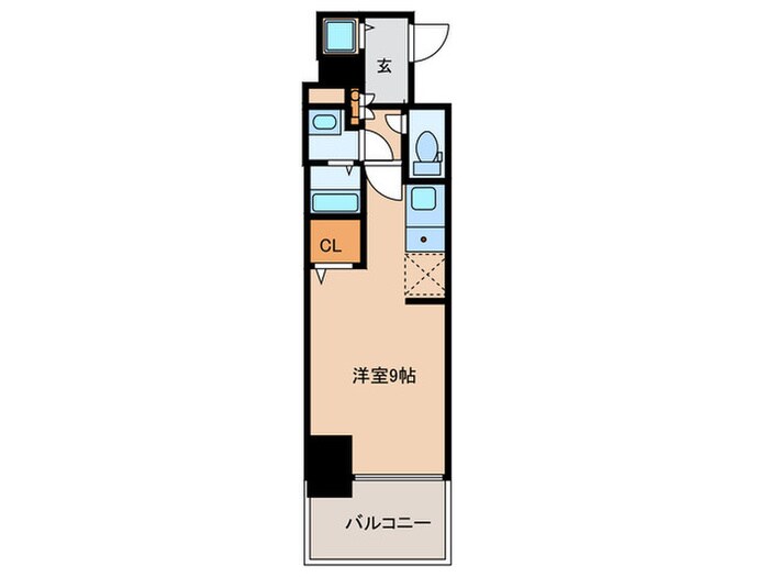 ｱﾙﾃｨｻﾞ南堀江の物件間取画像