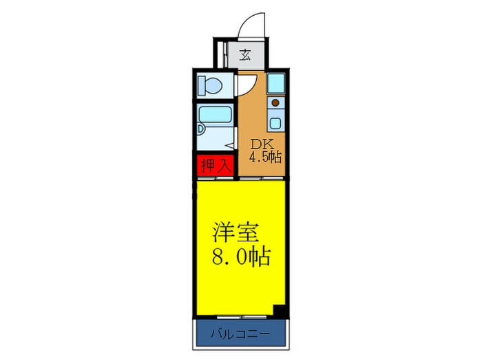 ﾌﾛｰﾗﾙﾀﾜｰⅠの物件間取画像