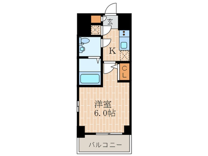 ｴｽﾘｰﾄﾞ神戸ﾊｰﾊﾞｰｸﾛｽの物件間取画像