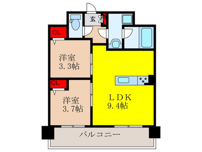 スプランディッド茨木天王の物件間取画像