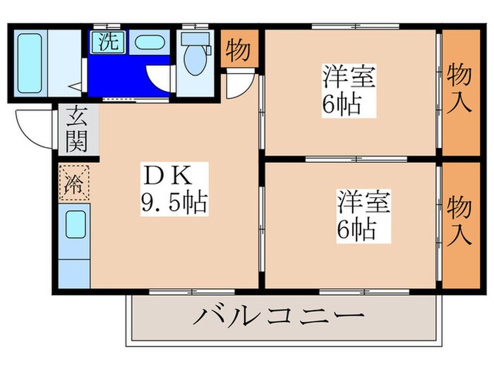 グレイスコート高安の物件間取画像