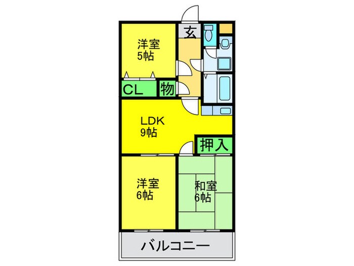 南埜マンション赤塚の物件間取画像