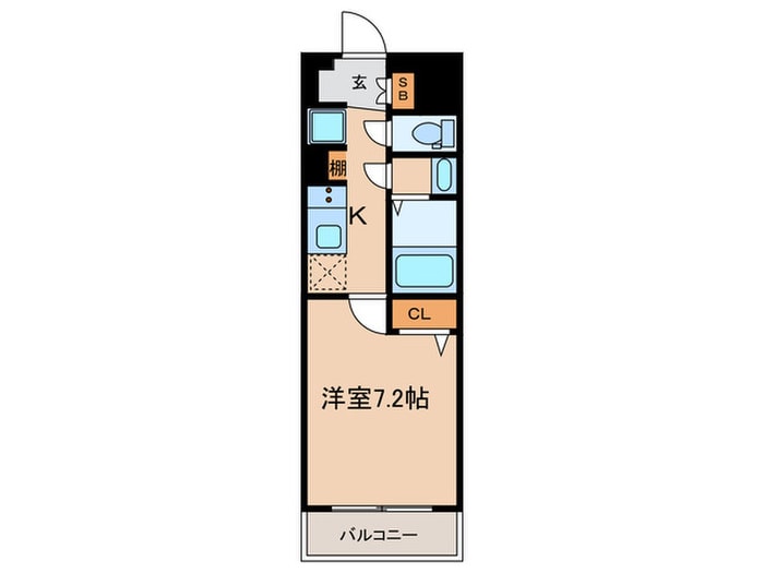 仮)ﾌｧｰｽﾄﾌｨｵｰﾚ北大阪ﾐﾗｰｼﾞｭの物件間取画像