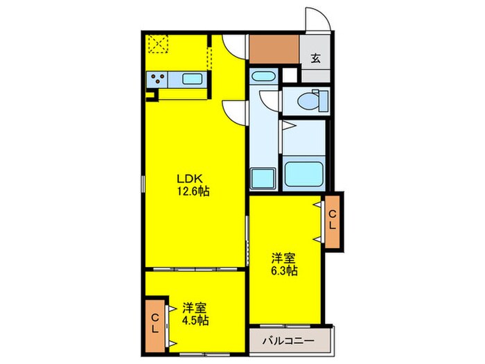 F+style東港町の物件間取画像