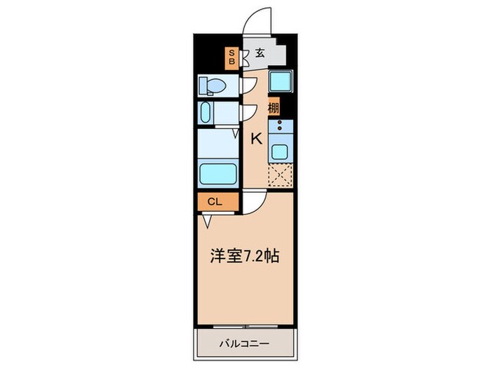 仮)ﾌｧｰｽﾄﾌｨｵｰﾚ北大阪ﾐﾗｰｼﾞｭの物件間取画像