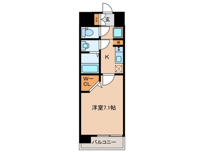 仮)ﾌｧｰｽﾄﾌｨｵｰﾚ北大阪ﾐﾗｰｼﾞｭの物件間取画像