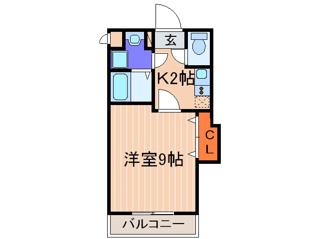 クラビス上町台の物件間取画像