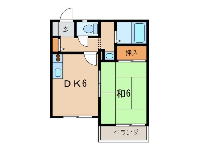 コ－トハウス園田の物件間取画像