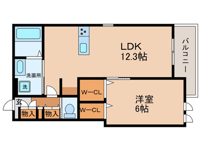 ROBUSTO岡町北の物件間取画像