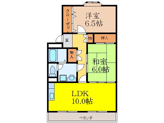 マンションフルールの物件間取画像