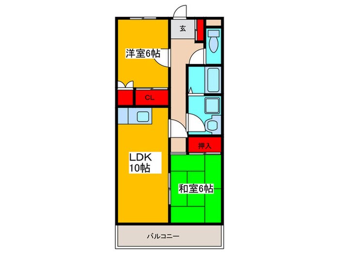 ロ－ズガ－デンＣＯＭＯの物件間取画像