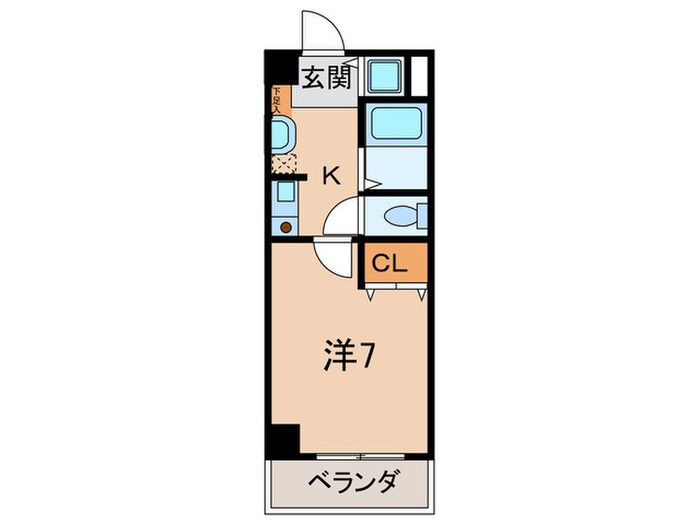 エスポワ－ル西宮の物件間取画像