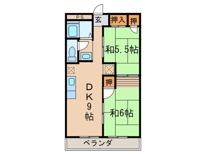 マンション幸Ｃ棟の物件間取画像