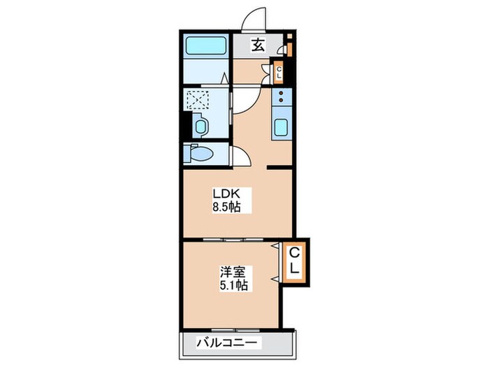 セレニティ池田A棟の物件間取画像