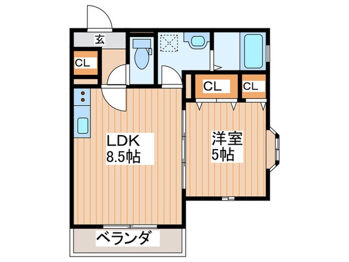 セレニティ池田A棟の物件間取画像