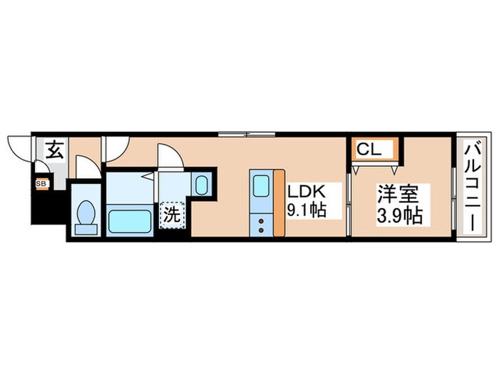 アーバンコート伝法の物件間取画像