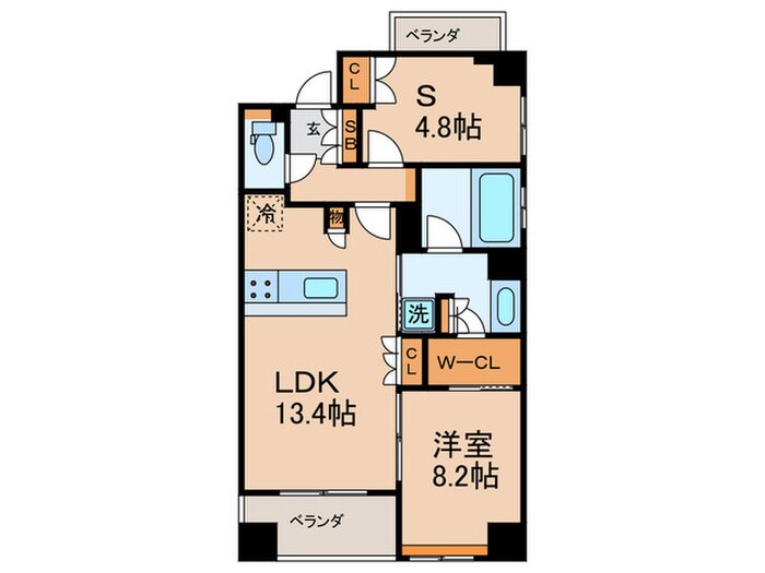 ブランズ京都烏丸御池(601)の物件間取画像