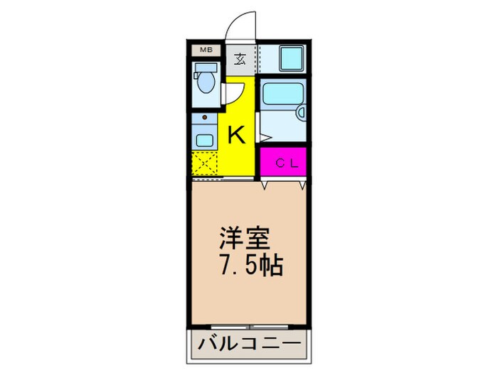 Ｅｓｔｕｄｉｏ豊中の物件間取画像