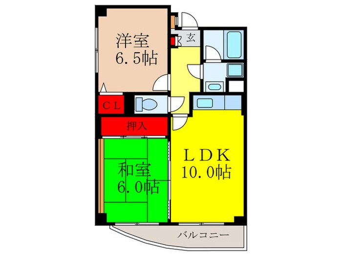 サンシャイン五月が丘の物件間取画像