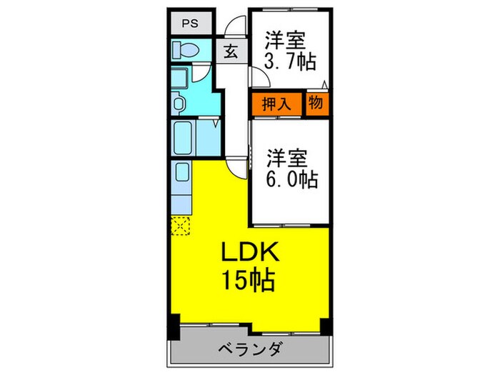 アローマグリーンヒルの物件間取画像