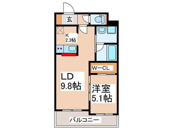 モクシオン大阪ベイの物件間取画像