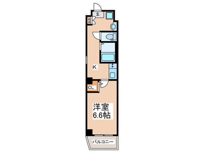 FLﾚｼﾞﾃﾞﾝｽ心斎首府(501)の物件間取画像