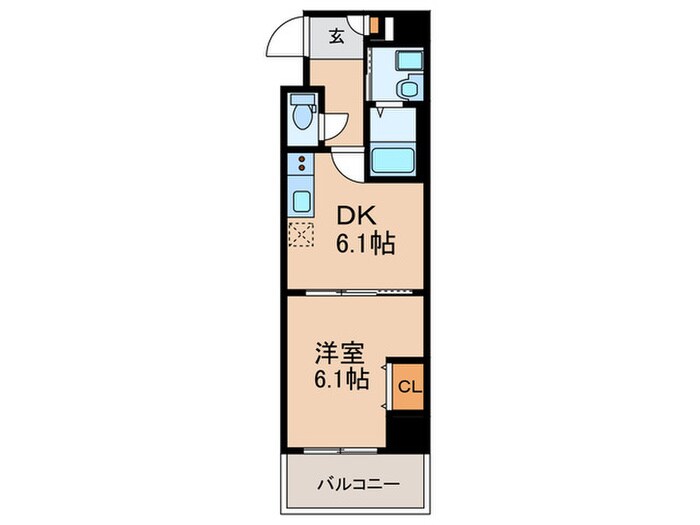 レジデンス朝潮橋の物件間取画像