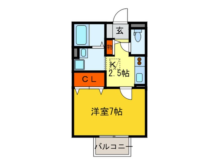 サンクレ－ル志紀の物件間取画像